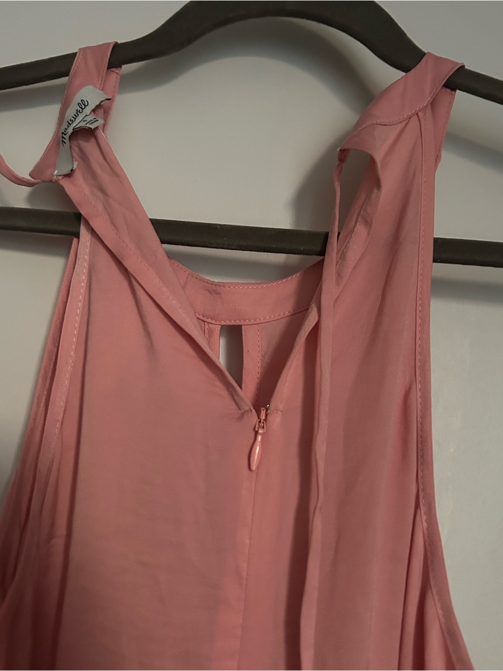 Madewell Soft Pink Halter Wide-Leg Jumpsuit NWT - Picture 6 of 7